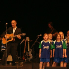 Gregg performs with the class at the Gryphon Theatre