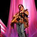 Gregg and Suzie in comfy duds for set two, Brock University Centre for the Arts, St Catharines. (Photo credit: Erin White)